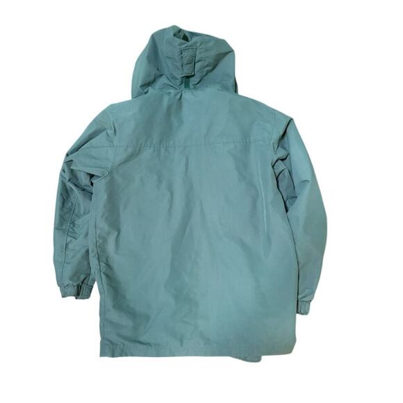 L.L. Bean Rain Jacket Green Hooded Parka Medium | Outdoor Shell OUW49 - Picture 3 of 5